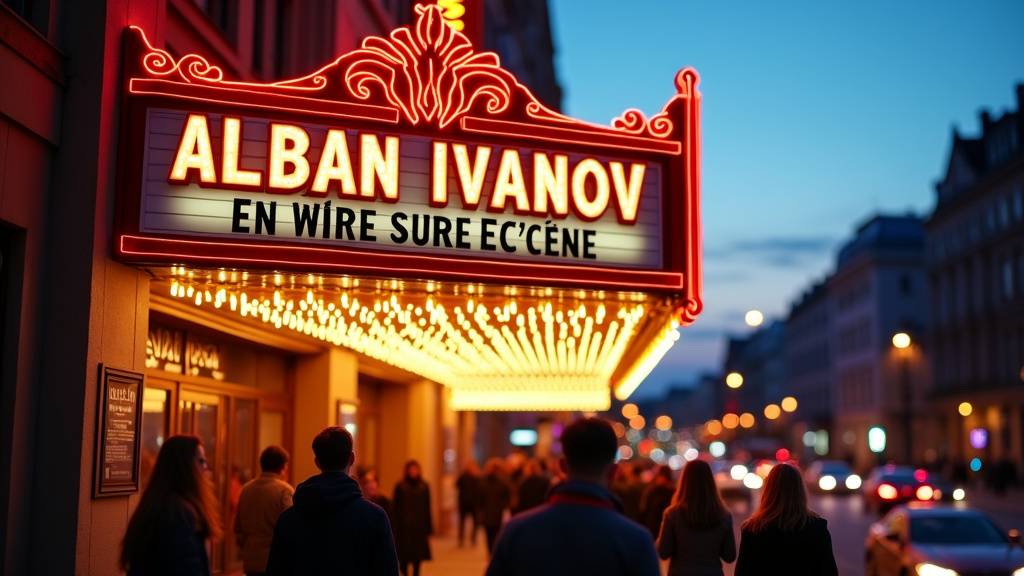 Alban Ivanov en train de performer sur scène