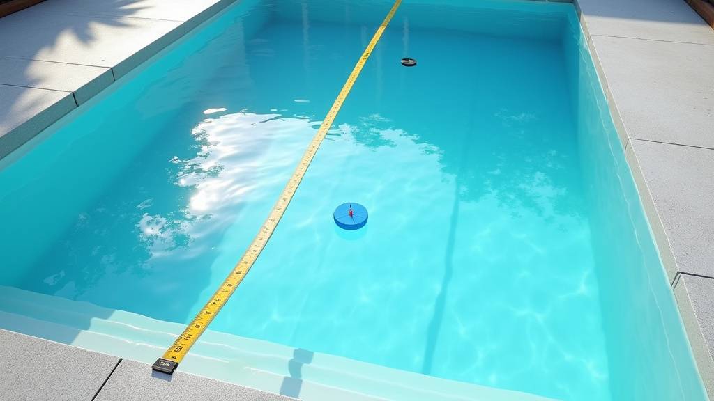 Schémas explicatifs des différentes formes de piscines avec mesures