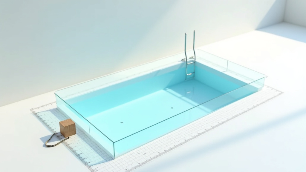 Technicien effectuant des tests chimiques sur l'eau d'une piscine