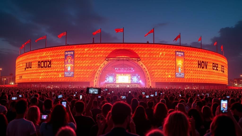 Interface de billetterie en ligne pour les concerts à l'Orange Vélodrome