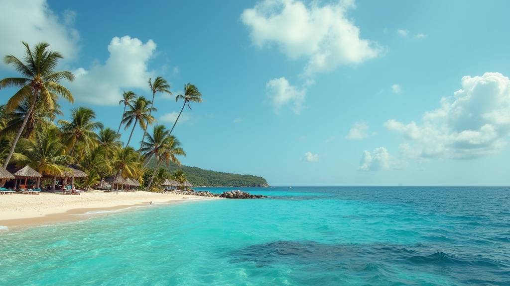 Carte des Caraïbes montrant la Guadeloupe et ses îles satellites