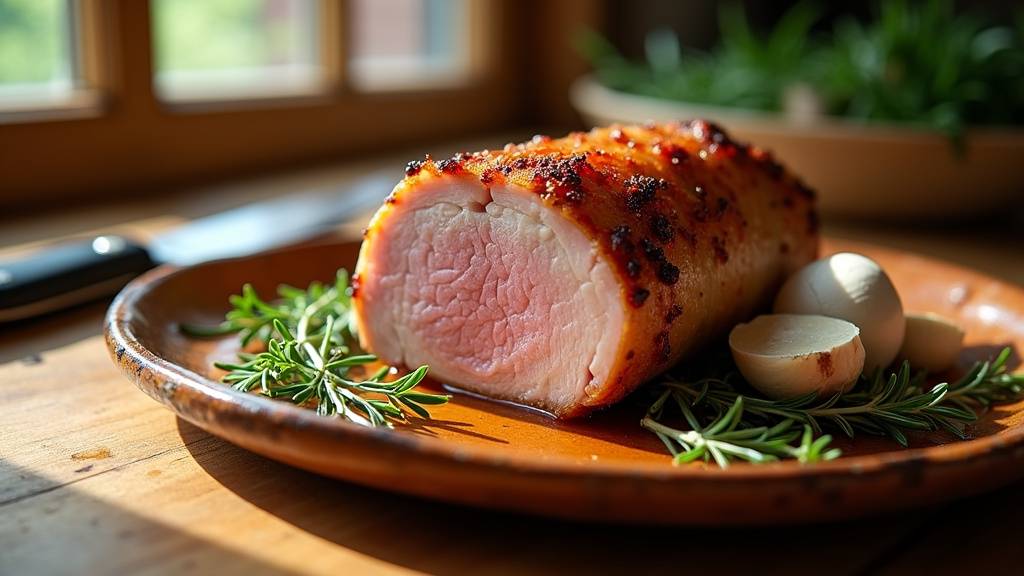 Filet mignon mariné avec herbes aromatiques prêt à être cuit