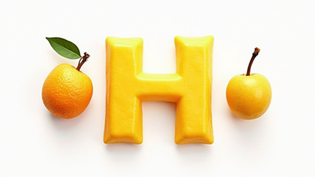 Détail de fruits exotiques rares en H