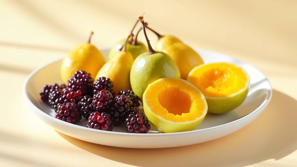 Collection de fruits exotiques rares commençant par E