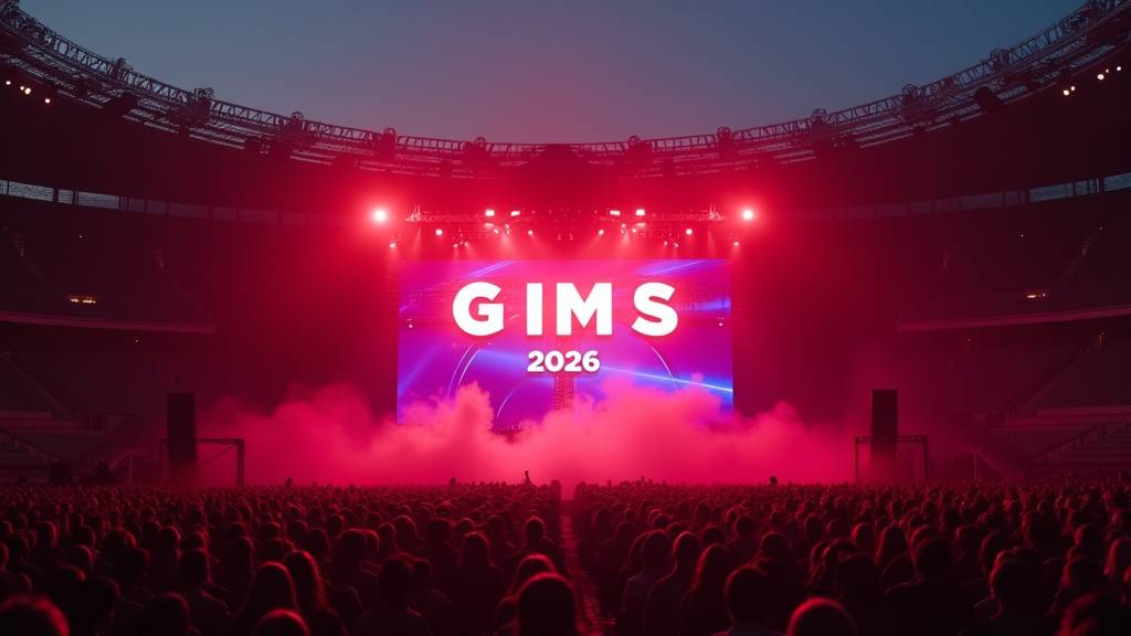 Scène du Carpe Diem Tour de Gims dans une grande salle