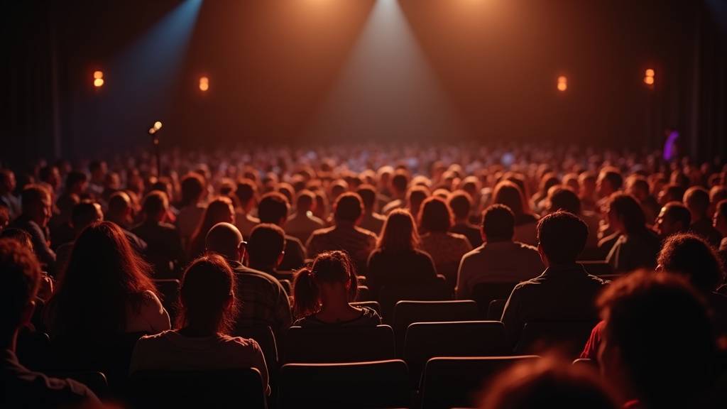 Jarry sur scène lors d'un spectacle humoristique