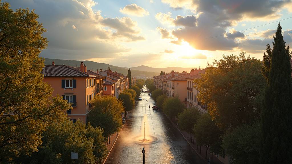 Application météo sur smartphone affichant les prévisions pour Aix-en-Provence