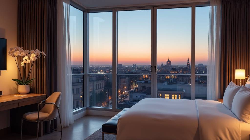 Intérieur moderne du Pullman Toulouse Airport avec piscine intérieure chauffée et luminaires design