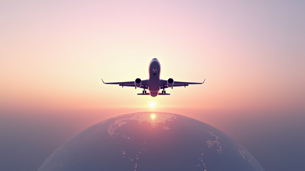 Intérieur d'un avion de ligne avec passagers en vol