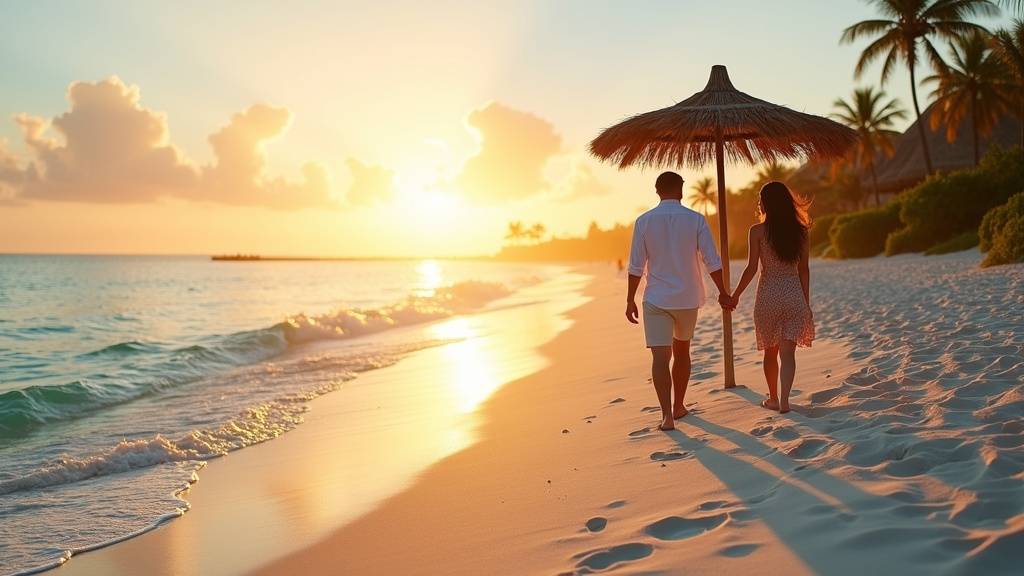 Famille profitant d'un voyage tout compris TUI sur une plage ensoleillée